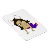 Chibi-Bunnygirl-Magnet Magnet (Rechte Seite)