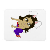 Chibi-Bunnygirl-Magnet Magnet (Horizontal)