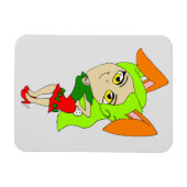 Chibi-Bunnygirl-Magnet Magnet (Horizontal)