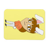 Chibi-Bunnygirl-Magnet Magnet (Horizontal)