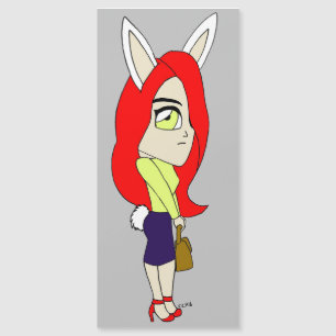 Chibi Bunnygirl Magnetkarte