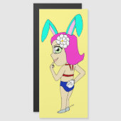 Chibi Bunnygirl Magnetkarte (Vorne/Hinten)