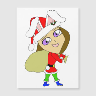 Chibi Bunnygirl Magnetkarte