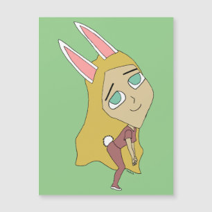 Chibi Bunnygirl Magnetkarte