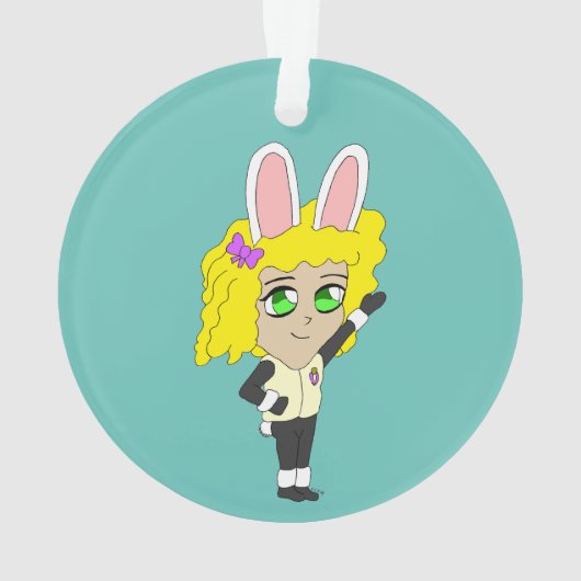 Chibi Bunnygirl Ornament (Rückseite)