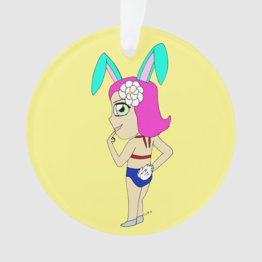 Chibi Bunnygirl Ornament (Vorderseite)