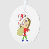 Chibi Bunnygirl Ornament (Vorderseite)