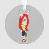 Chibi Bunnygirl Ornament (Rückseite)