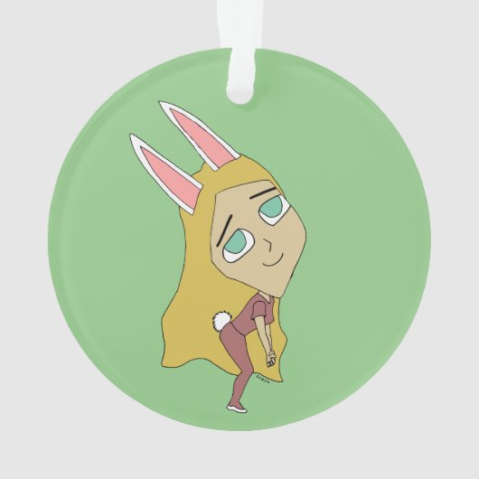 Chibi Bunnygirl Ornament (Rückseite)