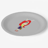 Chibi Bunnygirl Pappteller (Schrägansicht)