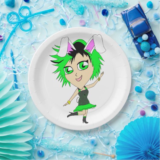 Chibi Bunnygirl Pappteller (Party)