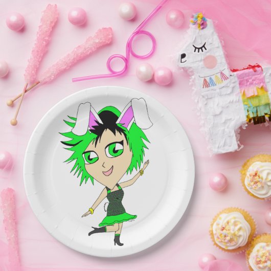 Chibi Bunnygirl Pappteller (Party)