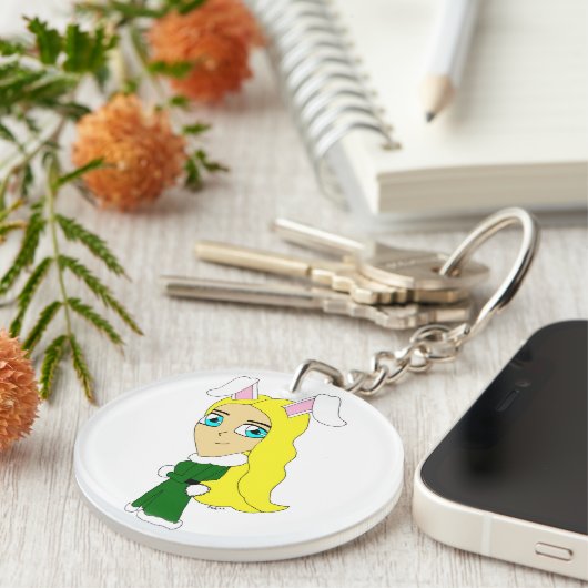 Chibi Bunnygirl Schlüsselanhänger (Vorderseite rechts)