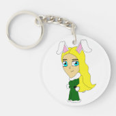 Chibi Bunnygirl Schlüsselanhänger (Vorderseite)
