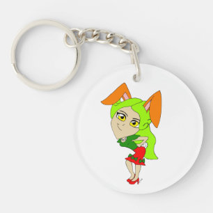 Chibi Bunnygirl-Schlüsselanhänger Schlüsselanhänger