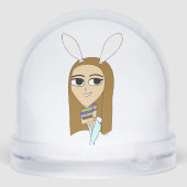 Chibi Bunnygirl Schneekugeln (Rückseite)