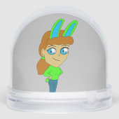 Chibi Bunnygirl Schneekugeln (Rückseite)