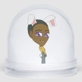 Chibi Bunnygirl Schneekugeln (Vorderseite)