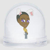 Chibi Bunnygirl Schneekugeln (Rückseite)