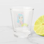 Chibi-Bunnygirl-Shotglas Schnapsglas (Rückseite)