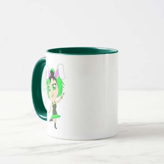 Chibi Bunnygirl Tasse (Vorderseite Links)