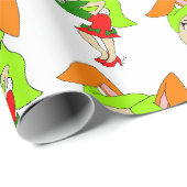 Chibi-Bunnygirl-Taste Geschenkpapier (Rolleneckpunkt)
