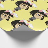 Chibi-Bunnygirl-Taste Geschenkpapier (Ecke)