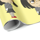 Chibi-Bunnygirl-Taste Geschenkpapier (Rolleneckpunkt)