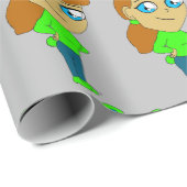 Chibi-Bunnygirl-Taste Geschenkpapier (Rolleneckpunkt)