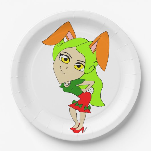 chibi bunnygirl Teller (Vorderseite)