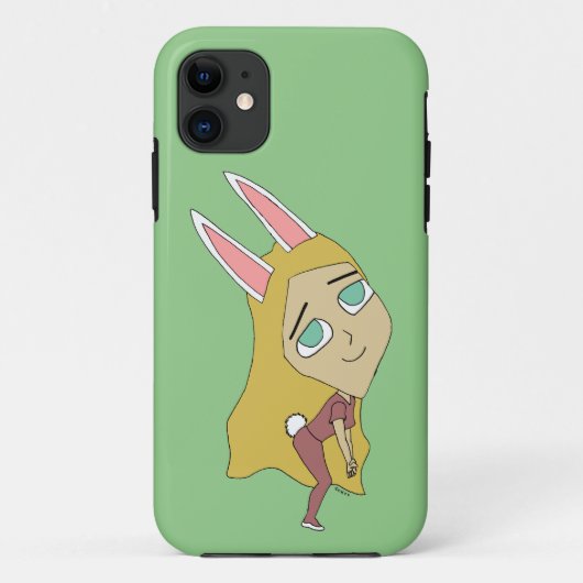 Chibi-Bunnymädchen Case-Mate iPhone Hülle (Rückseite)