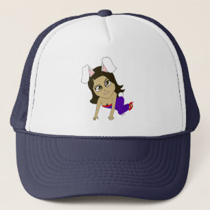 Chibi-Bunnymädchen Truckerkappe