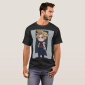 Chibi Buster‑Blade Held | Süßer Krieger mit spitze T-Shirt (Vorne ganz)