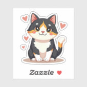 Chibi Calico Cat Planner Sticker (Blatt)