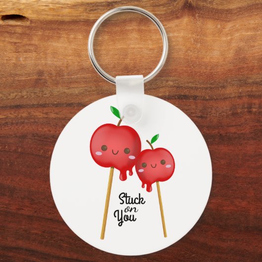 Chibi Candy Apples Paare kleben auf Niedlich Schlüsselanhänger (Vorderseite)