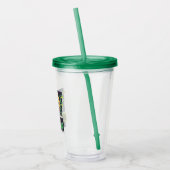 Chibi Cat Noir geben nie auf Acryltrinkbecher (Links)