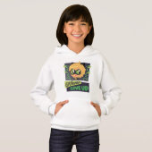 Chibi Cat Noir geben nie auf Hoodie (Vorne ganz)
