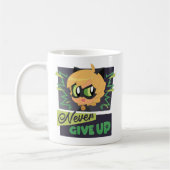 Chibi Cat Noir geben nie auf Kaffeetasse (Links)