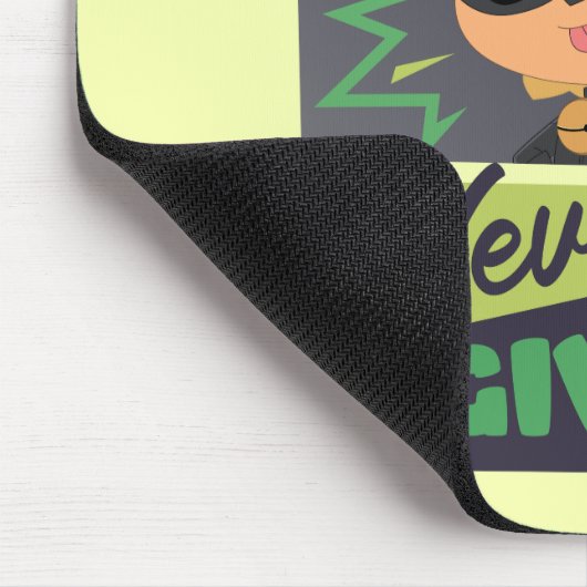 Chibi Cat Noir geben nie auf Mousepad (Ecke)