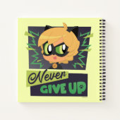 Chibi Cat Noir geben nie auf Notizblock (Rückseite)