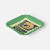 Chibi Cat Noir geben nie auf Pappteller (Gewinkelt)