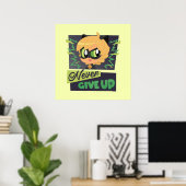 Chibi Cat Noir geben nie auf Poster (Heimbüro)