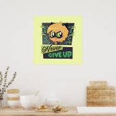 Chibi Cat Noir geben nie auf Poster (Küche)