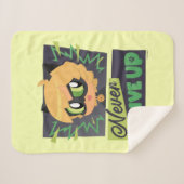 Chibi Cat Noir geben nie auf Sherpadecke (Vorderseite (Horizontal))