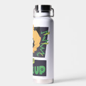 Chibi Cat Noir geben nie auf Trinkflasche (Rückseite)