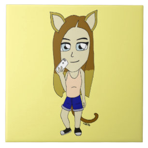 Chibi Catgirl Fliese
