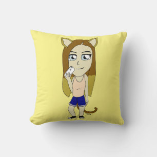 Chibi Catgirl Kissen