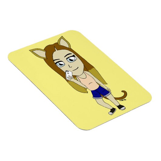 Chibi Catgirl Magnet (Rechte Seite)