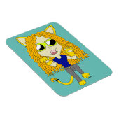 Chibi Catgirl mit Pfoten Magnet (Rechte Seite)