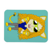Chibi Catgirl mit Pfoten Magnet (Horizontal)
